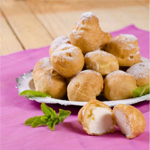 Mini Vanilla Profiteroles (Cream Puffs) 1kg